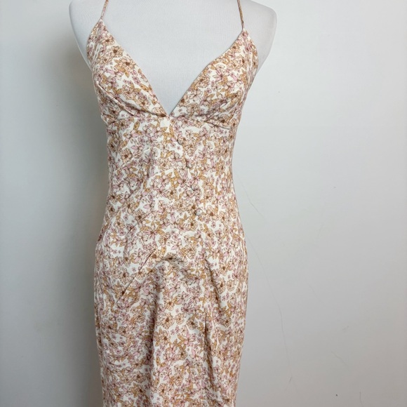 Significant Other Maria Floral Linen Blend Dress Size 2 - Picture 4 of 15